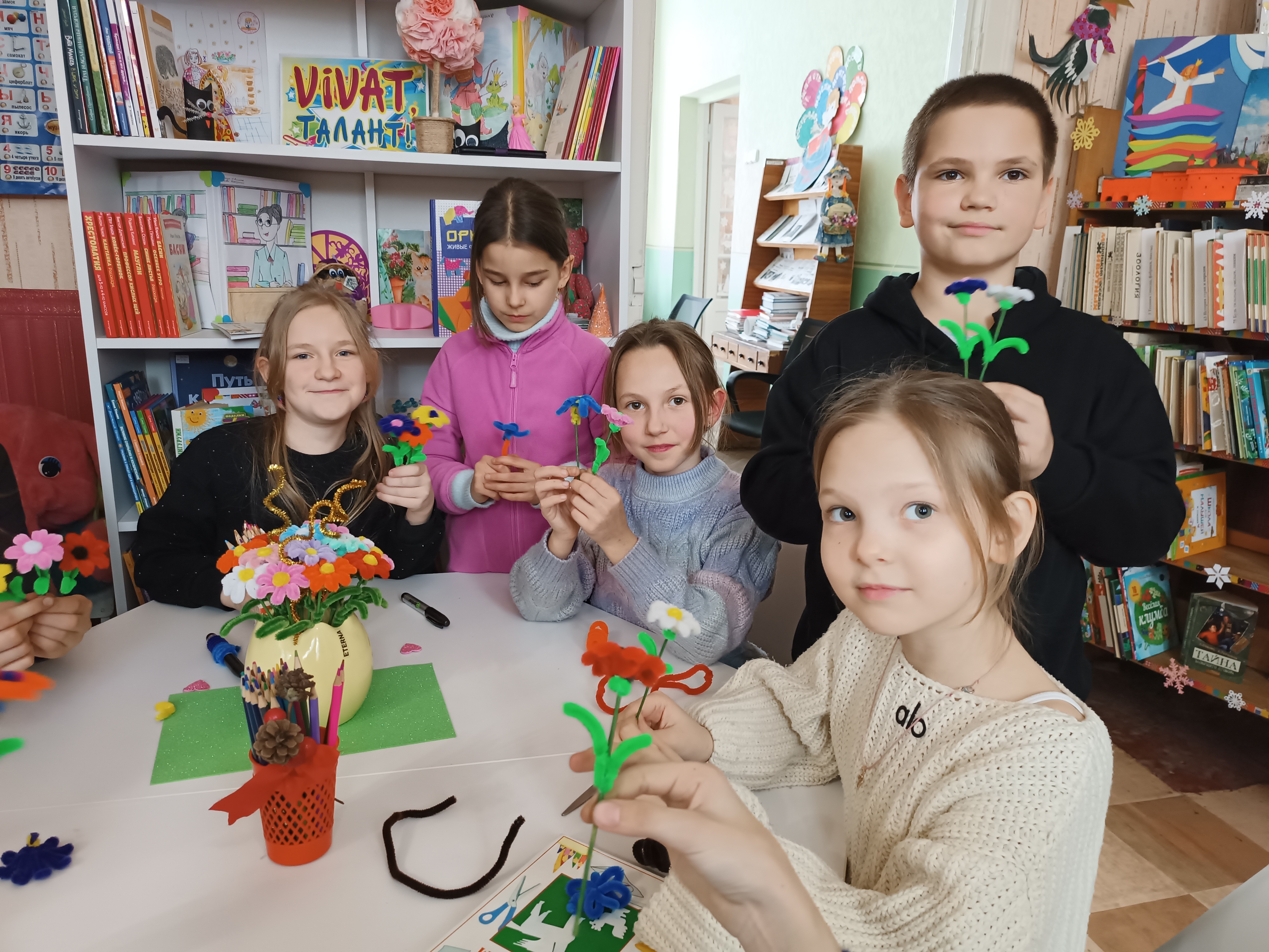 Творческий мастер-класс «Букет весенних цветов»