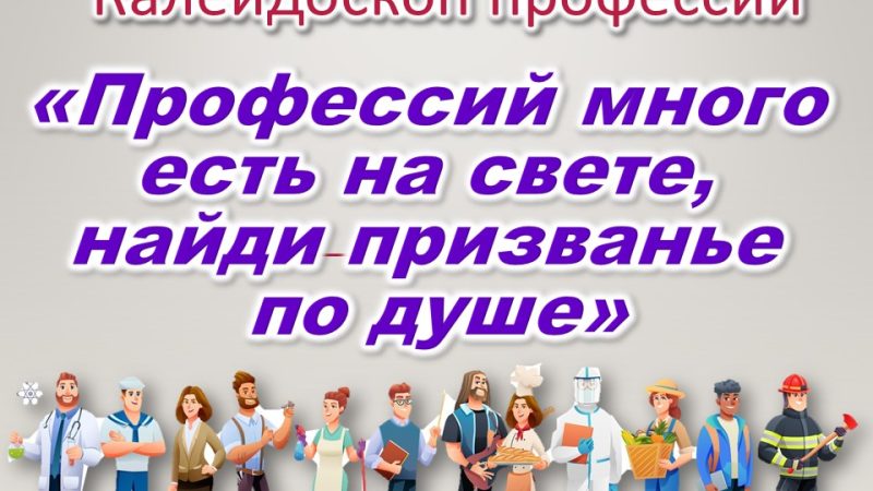 Калейдоскоп профессий «Профессий много есть на свете, найди призванье по душе»